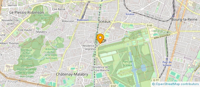 localisation de l'entreprise IMMOBILIERE 47 RUE LOUISE MICHEL à SCEAUX