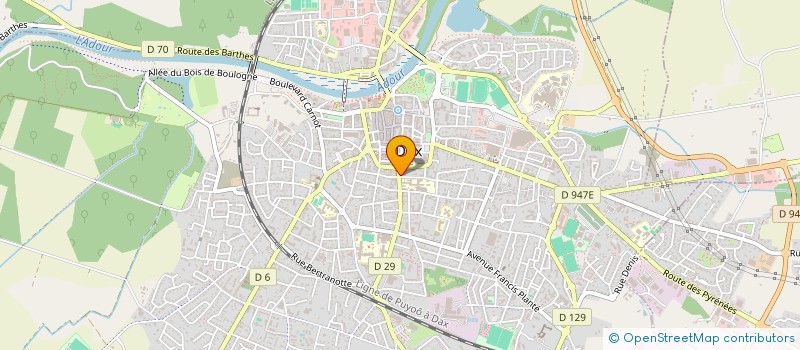 localisation de l'entreprise IMMOBILIERE 64.40  DAX