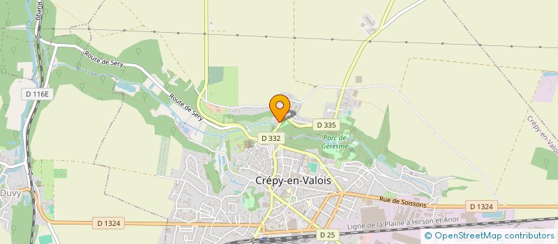 localisation de l'entreprise IMMOBILIERE 6G  CREPY-EN-VALOIS