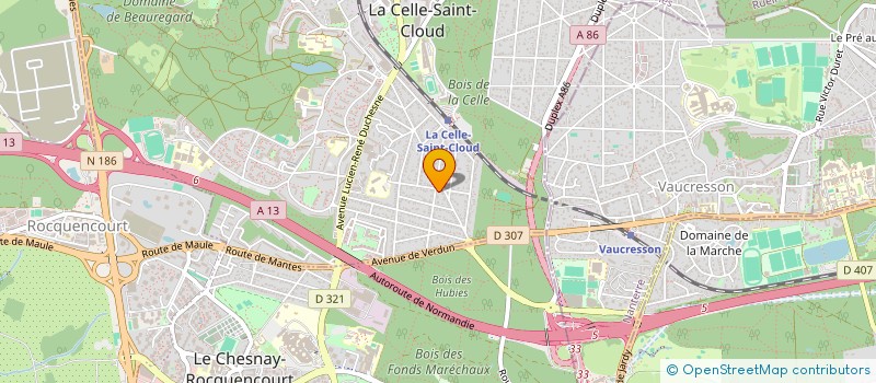 localisation de l'entreprise IMMOBILIERE 89-75  LA CELLE-SAINT-CLOUD