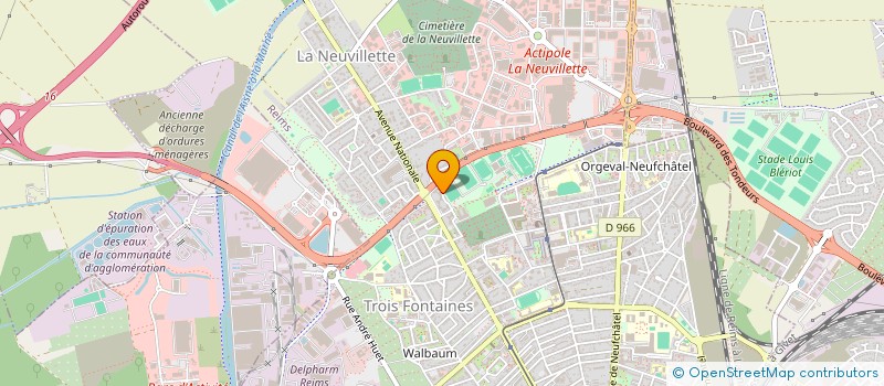 localisation de l'entreprise IMMOBILIERE AB  REIMS