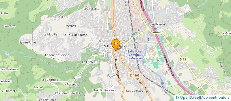 localisation de l'entreprise IMMOBILIERE ALESSANDRI ET CIE à SALLANCHES
