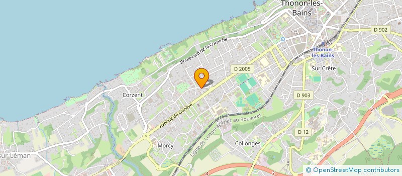 localisation de l'entreprise IMMOBILIERE ALP-SOFTWARE à THONON-LES-BAINS