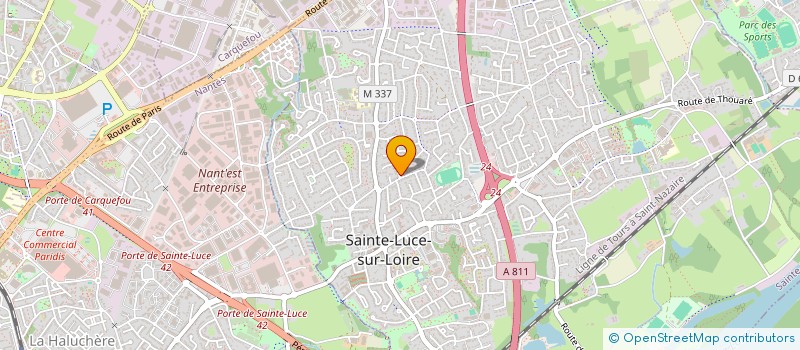 localisation de l'entreprise IMMOBILIERE ANAVELIX  SAINTE-LUCE-SUR-LOIRE