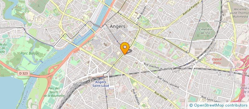 localisation de l'entreprise IMMOBILIERE ANGEVINE à ANGERS