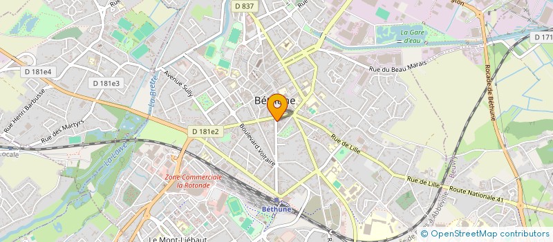 localisation de l'entreprise IMMOBILIERE ARTESIENNE à BETHUNE