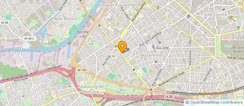 localisation de l'entreprise IMMOBILIERE AUBRUN à LILLE