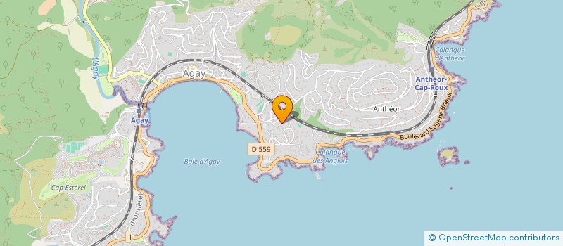 localisation de l'entreprise IMMOBILIERE AURELIEN VISSUZAINE à SAINT-RAPHAEL