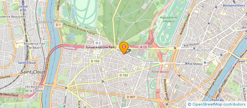 localisation de l'entreprise IMMOBILIERE AUTEUIL LES PINS 92 BOULOGNE à BOULOGNE-BILLANCOURT