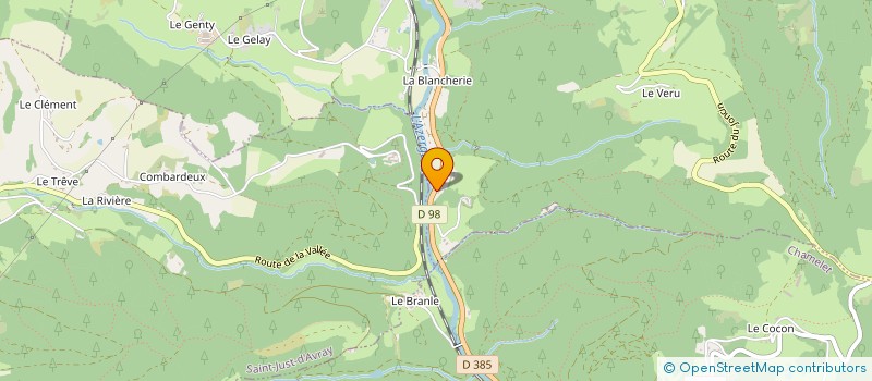 localisation de l'entreprise IMMOBILIERE AUTOCARS VALLEE AZERGUES  CHAMBOST-ALLIERES