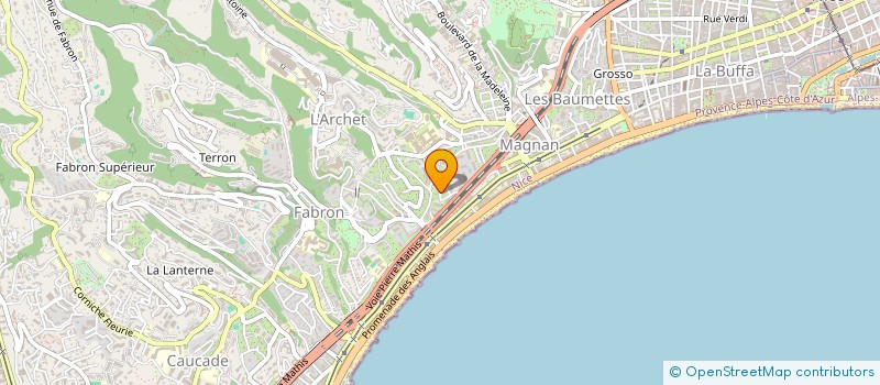 localisation de l'entreprise IMMOBILIERE AZUR SARL à NICE
