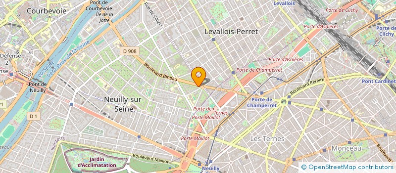 localisation de l'entreprise IMMOBILIERE B DU 76 AV FOCH à NEUILLY-SUR-SEINE