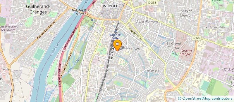 localisation de l'entreprise IMMOBILIERE BADOUIX à VALENCE