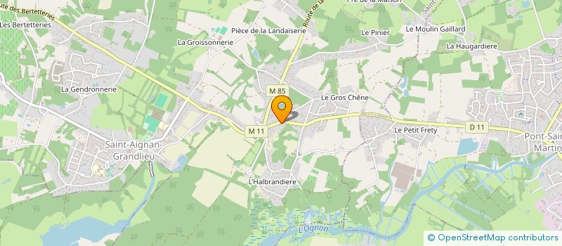 localisation de l'entreprise IMMOBILIERE BAGNOUD  SAINT-AIGNAN-GRANDLIEU