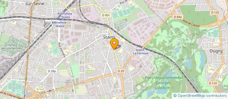 localisation de l'entreprise IMMOBILIERE BAHARI à STAINS