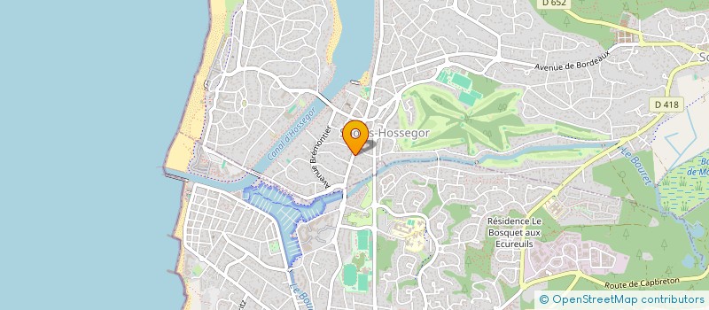localisation de l'entreprise IMMOBILIERE BARBEY  SOORTS-HOSSEGOR