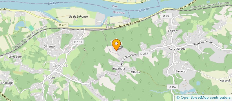 localisation de l'entreprise IMMOBILIERE BARDOULAT  URCUIT