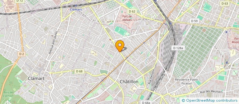 localisation de l'entreprise IMMOBILIERE BARON  CHATILLON