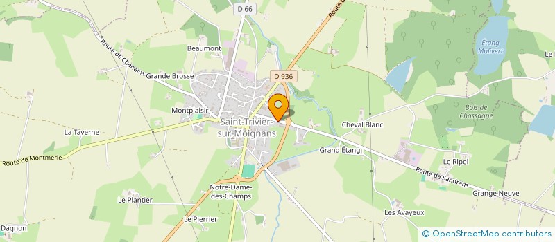 localisation de l'entreprise IMMOBILIERE BASTRIES  SAINT-TRIVIER-SUR-MOIGNANS