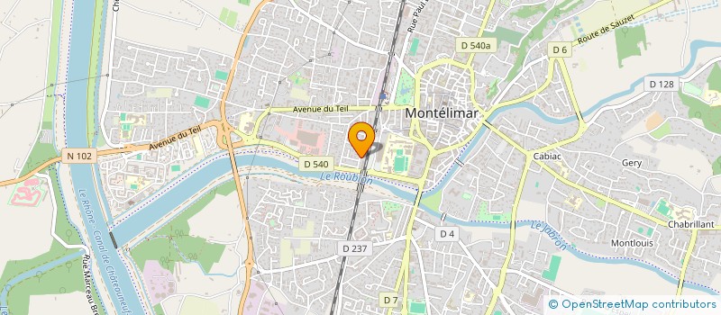 localisation de l'entreprise IMMOBILIERE BAYLE à MONTELIMAR