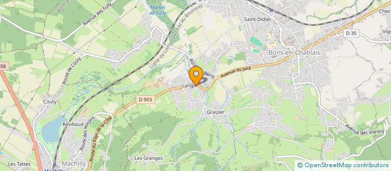 localisation de l'entreprise IMMOBILIERE BDC  BONS-EN-CHABLAIS