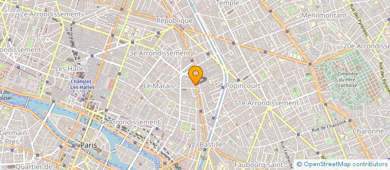 localisation de l'entreprise IMMOBILIERE BEAUMARCHAIS  PARIS