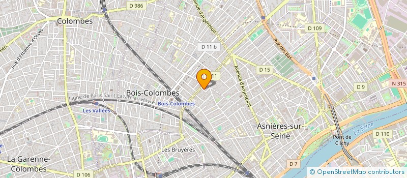 localisation de l'entreprise IMMOBILIERE BERNIER  ASNIERES-SUR-SEINE