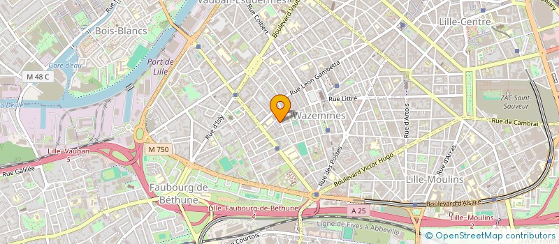 localisation de l'entreprise IMMOBILIERE BERTELOOT - HART à LILLE