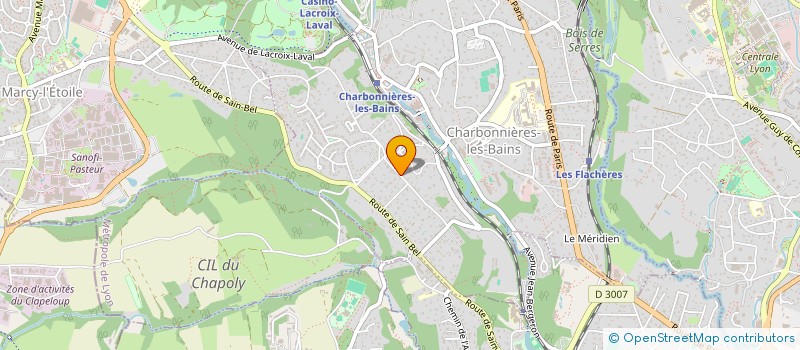 localisation de l'entreprise IMMOBILIERE BERTIER  CHARBONNIERES-LES-BAINS