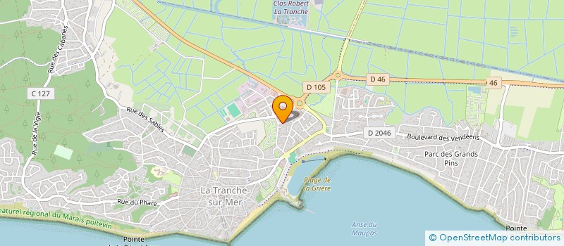 localisation de l'entreprise IMMOBILIERE BESSONNET à LA TRANCHE-SUR-MER