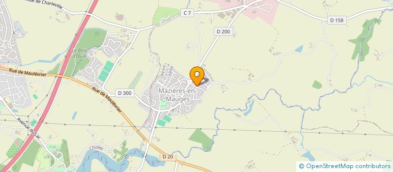 localisation de l'entreprise IMMOBILIERE BIROT  MAZIERES-EN-MAUGES