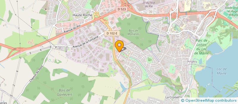 localisation de l'entreprise IMMOBILIERE BODIN  BEAUCOUZE