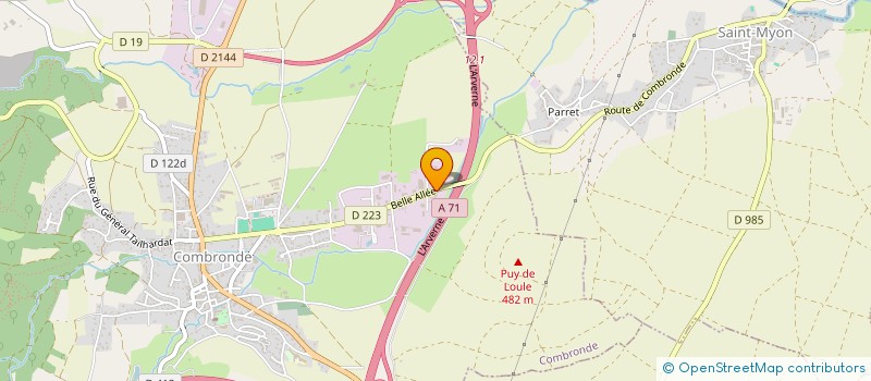 localisation de l'entreprise IMMOBILIERE BONNE 63  COMBRONDE