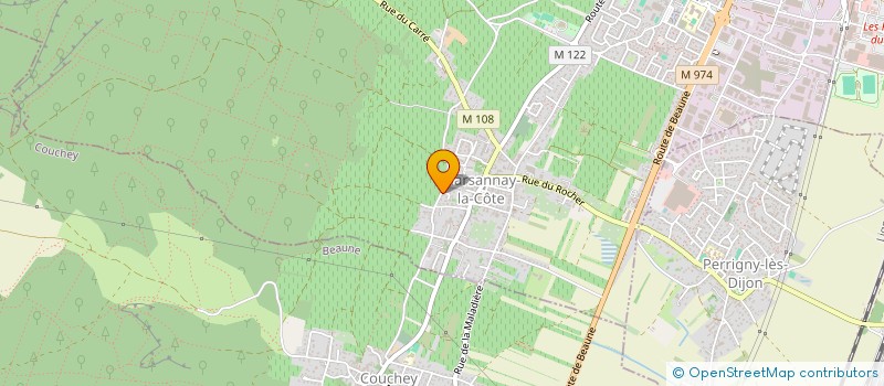 localisation de l'entreprise IMMOBILIERE BOURGOGNE FRANCHE COMTE SAS à MARSANNAY-LA-COTE