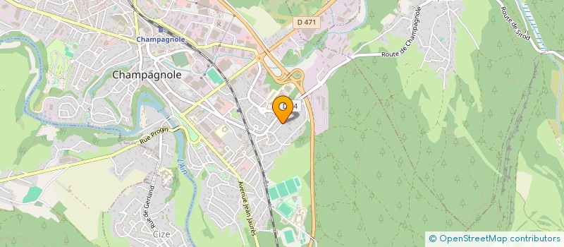 localisation de l'entreprise IMMOBILIERE BOURNY  CHAMPAGNOLE