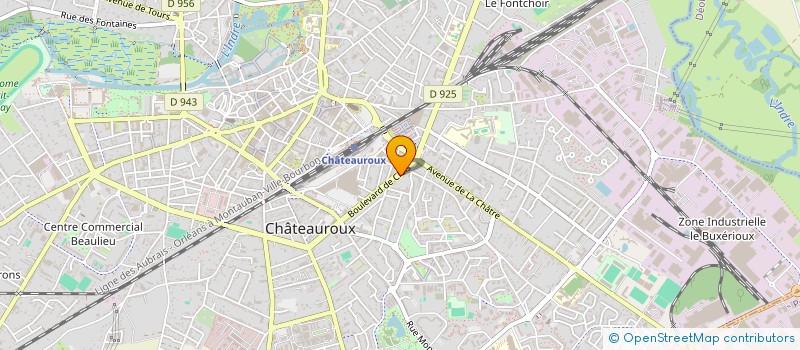 localisation de l'entreprise IMMOBILIERE BOUSQUIE KICHENIN à CHATEAUROUX