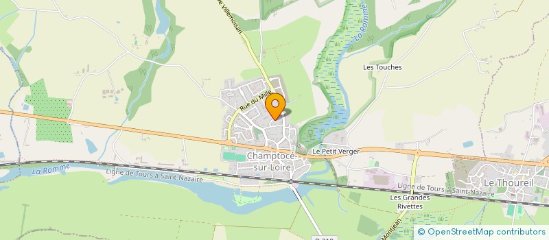 localisation de l'entreprise IMMOBILIERE BPCO  CHAMPTOCE-SUR-LOIRE