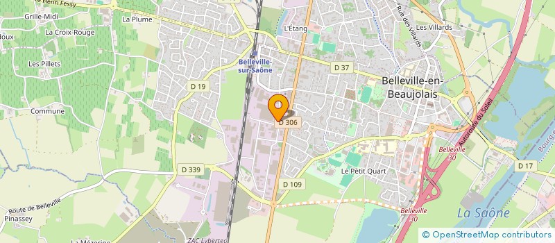 localisation de l'entreprise IMMOBILIERE BRENON FOUREAU  BELLEVILLE-EN-BEAUJOLAIS