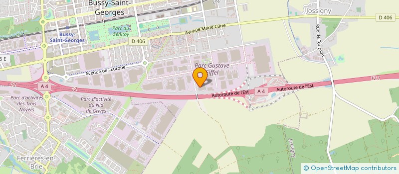 localisation de l'entreprise IMMOBILIERE BRIE CHAMPAGNE SA  BUSSY-SAINT-GEORGES