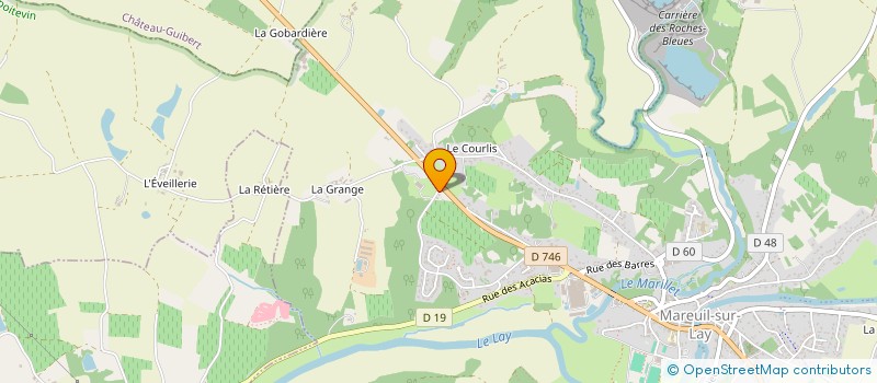 localisation de l'entreprise IMMOBILIERE BRILLET  MAREUIL-SUR-LAY-DISSAIS