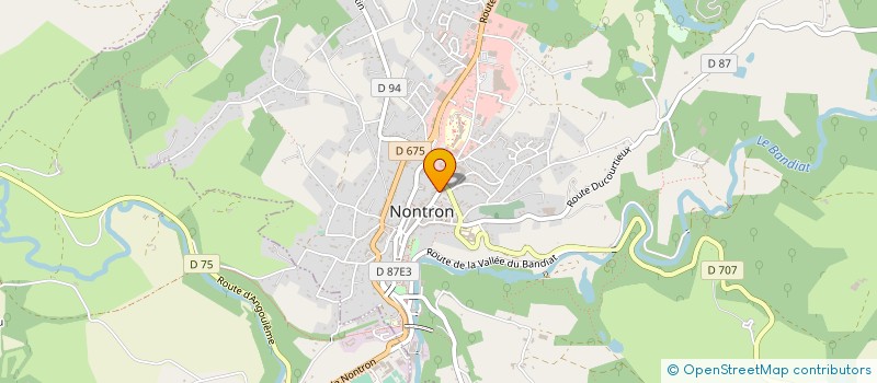 localisation de l'entreprise IMMOBILIERE BRUN SALAT à NONTRON