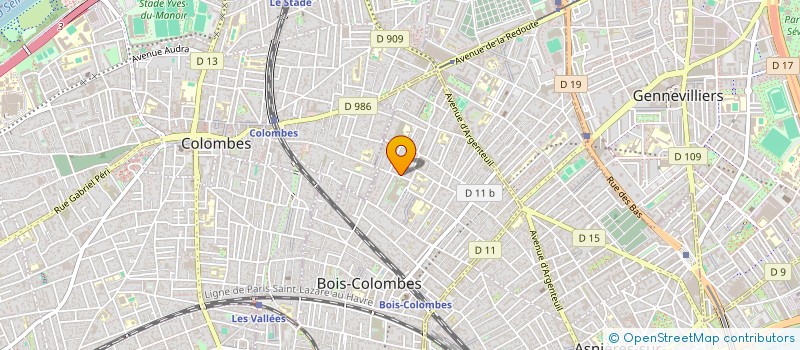 localisation de l'entreprise IMMOBILIERE BRUNO MUNERA à BOIS-COLOMBES