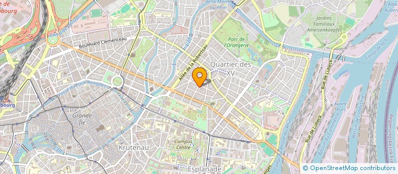 localisation de l'entreprise IMMOBILIERE BSDM à STRASBOURG