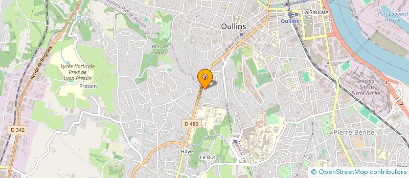 localisation de l'entreprise IMMOBILIERE BUISSONNIERE  OULLINS-PIERRE-BENITE