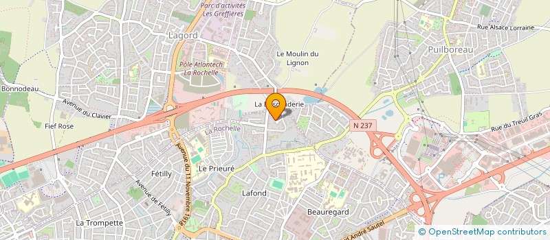 localisation de l'entreprise IMMOBILIERE CALYPSO  LA ROCHELLE