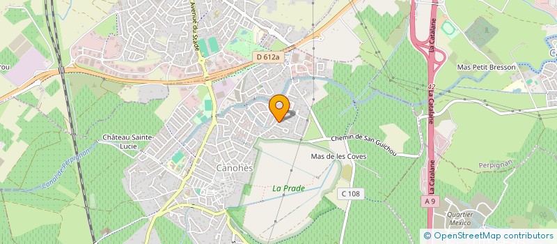 localisation de l'entreprise IMMOBILIERE CAMB  PERPIGNAN