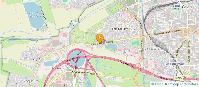 localisation de l'entreprise IMMOBILIERE CARPENTIER  CALAIS