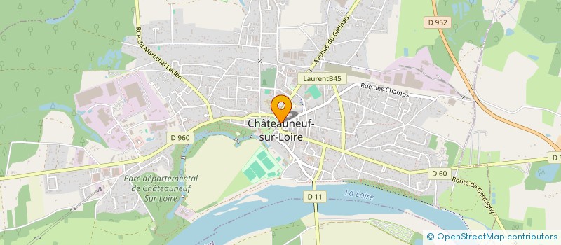 localisation de l'entreprise IMMOBILIERE CASTELNEUVIENNE à CHATEAUNEUF-SUR-LOIRE