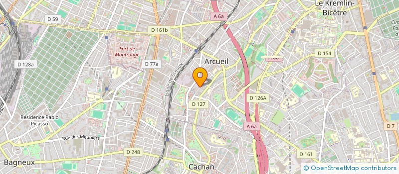 localisation de l'entreprise IMMOBILIERE CATHERIN à ARCUEIL