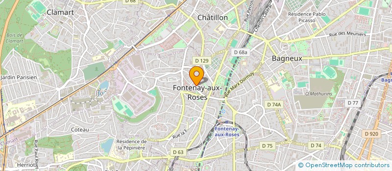 localisation de l'entreprise IMMOBILIERE CAVALIER à FONTENAY-AUX-ROSES